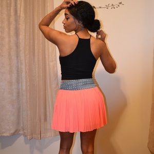 Coral Pleated Skirt🌷